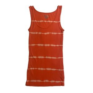Pink and Orange XS Striped Tank Tops